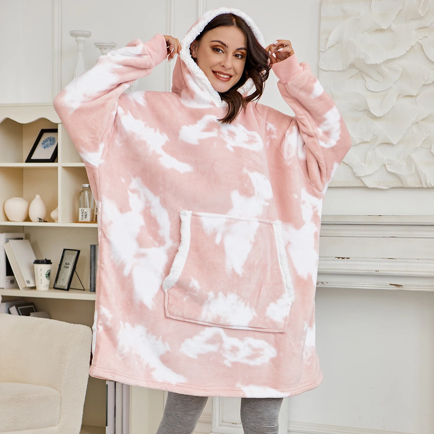 The Coziee | Oversized Tie-Dye Blanket Hoodie Sweatshirt