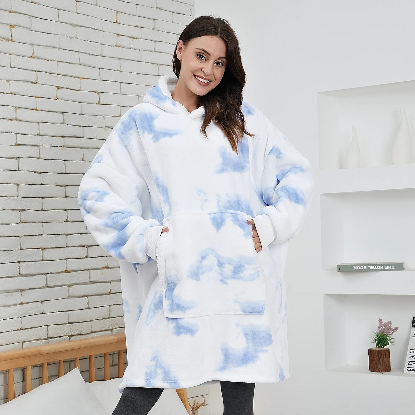 The Coziee | Oversized Tie-Dye Blanket Hoodie Sweatshirt