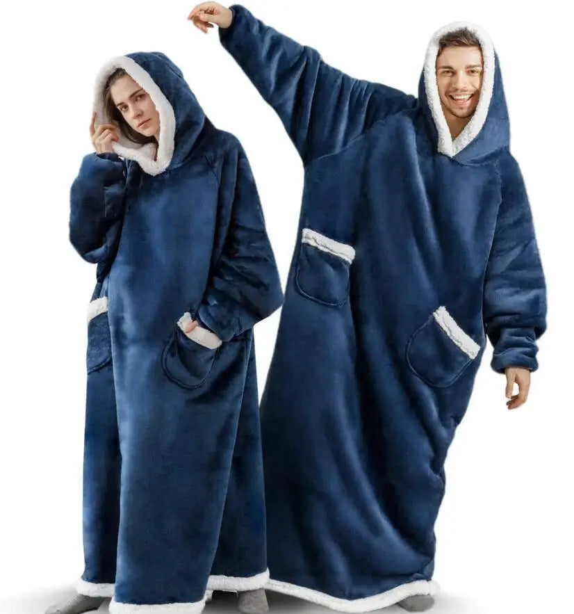 The Coziee | Super Long Fleece Blanket Hoodie – Wrap Yourself in Warmth