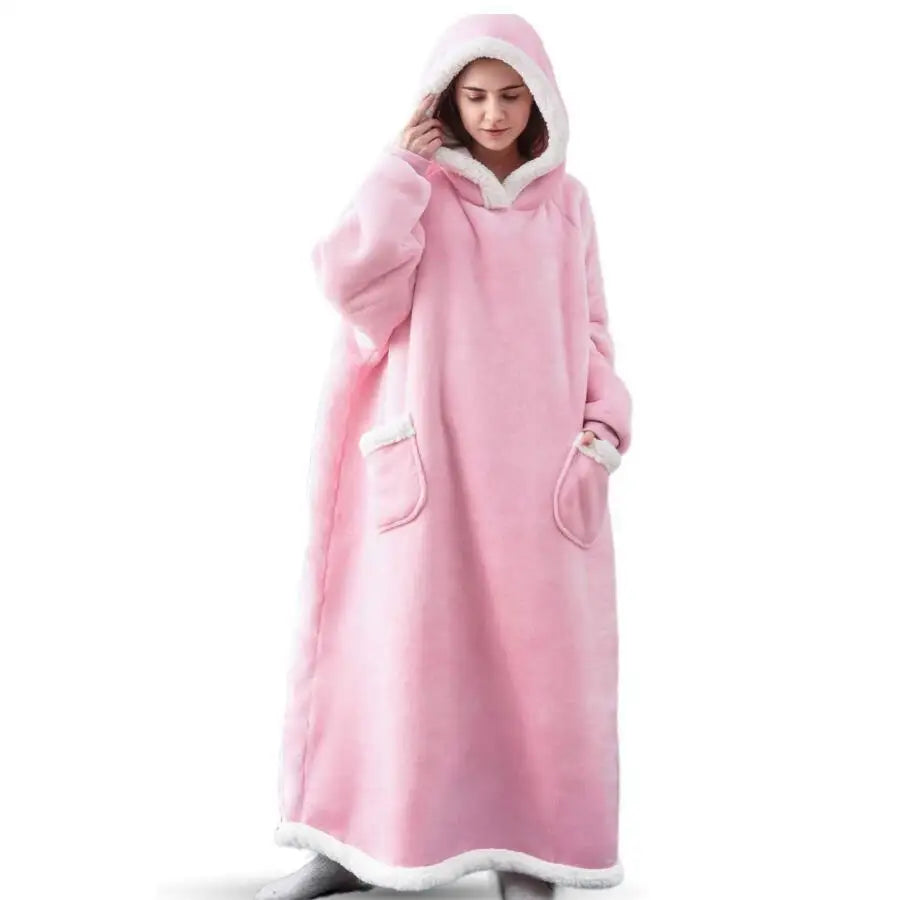 The Coziee | Super Long Fleece Blanket Hoodie – Wrap Yourself in Warmth