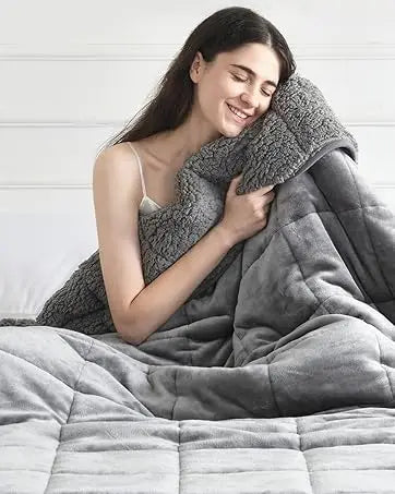 The Coziee | 15 lbs Queen-Size Weighted Blanket – Ultimate Comfort & Calming Warmth