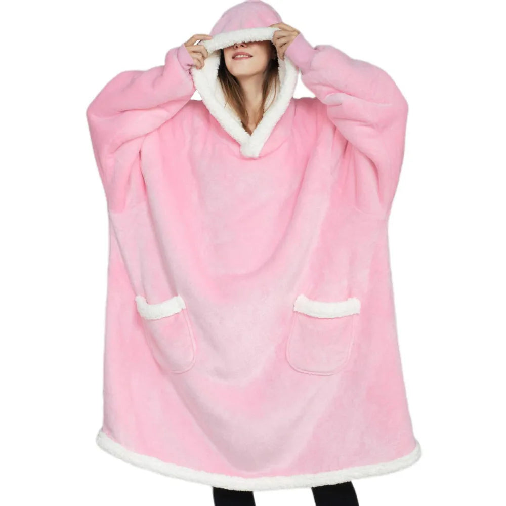 The Coziee | Ultra-Soft TV Blanket with Sleeves & Big Pocket – Stay Cozy Anywhere