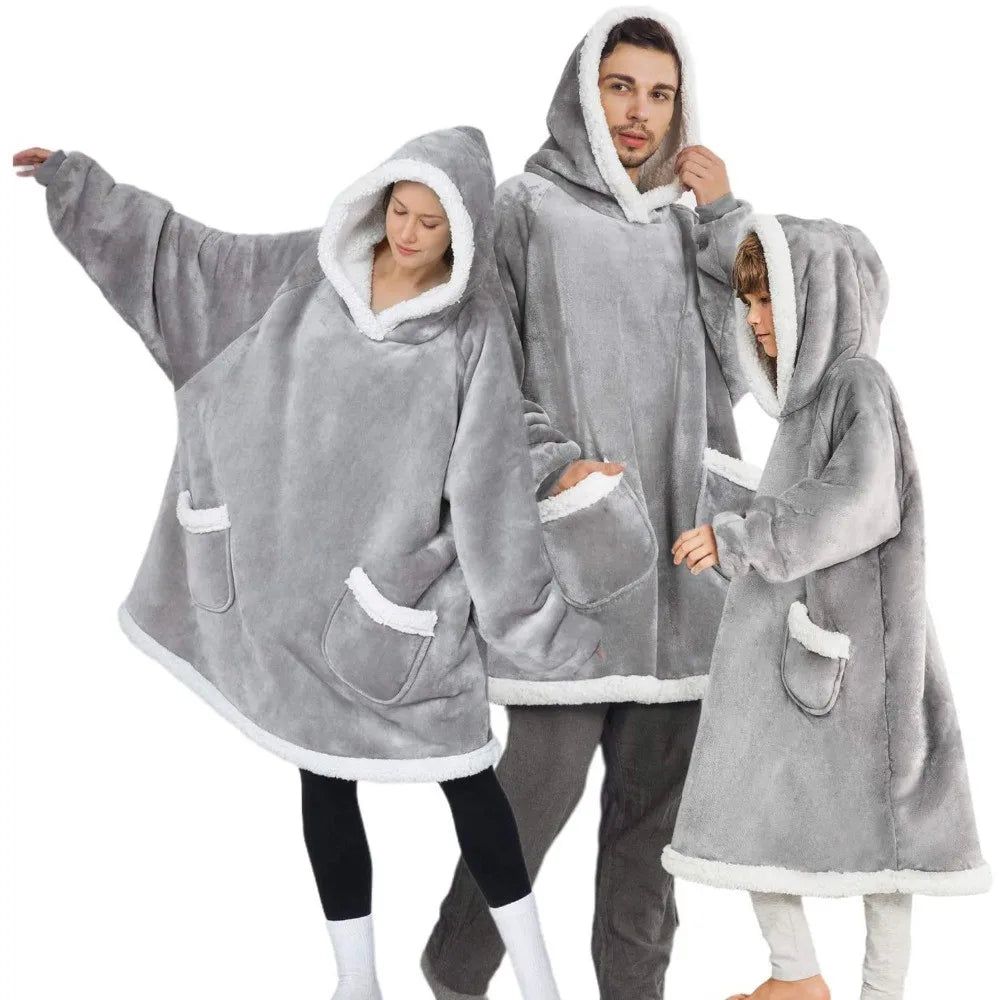 The Coziee | Ultra-Soft TV Blanket with Sleeves & Big Pocket – Stay Cozy Anywhere