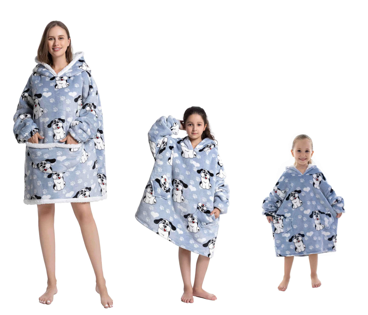 The Coziee | Oversized Printed Hoodie Blanket Sweatshirt