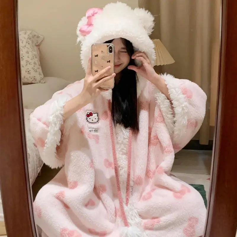 The Coziee | Kawaii Kitty Plush Robes